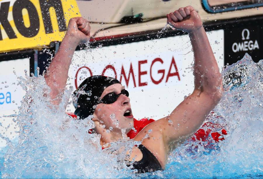 Ledecky schwimmt Weltrekord, Franklin holt erneut Gold