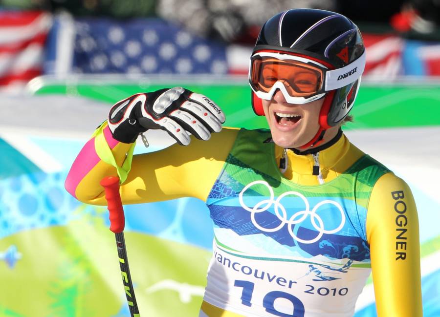 Public Viewing in Garmisch - Slalom Live auf Leinwand