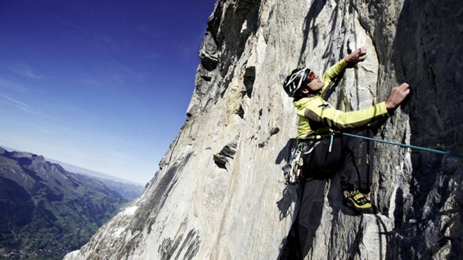 Japaner-Route in der Eiger Nordwand erstmal frei geklettert