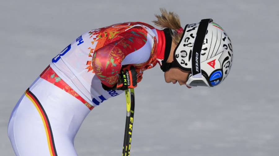 Zwei Gewinnerinnen in der Abfahrt - Höfl-Riesch nur 13.