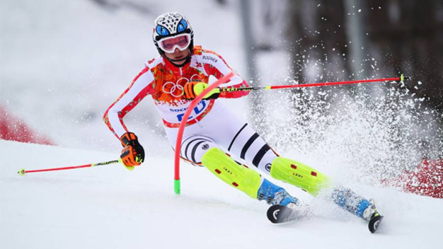 Maria Höfl-Riesch holt Gold in der Kombination